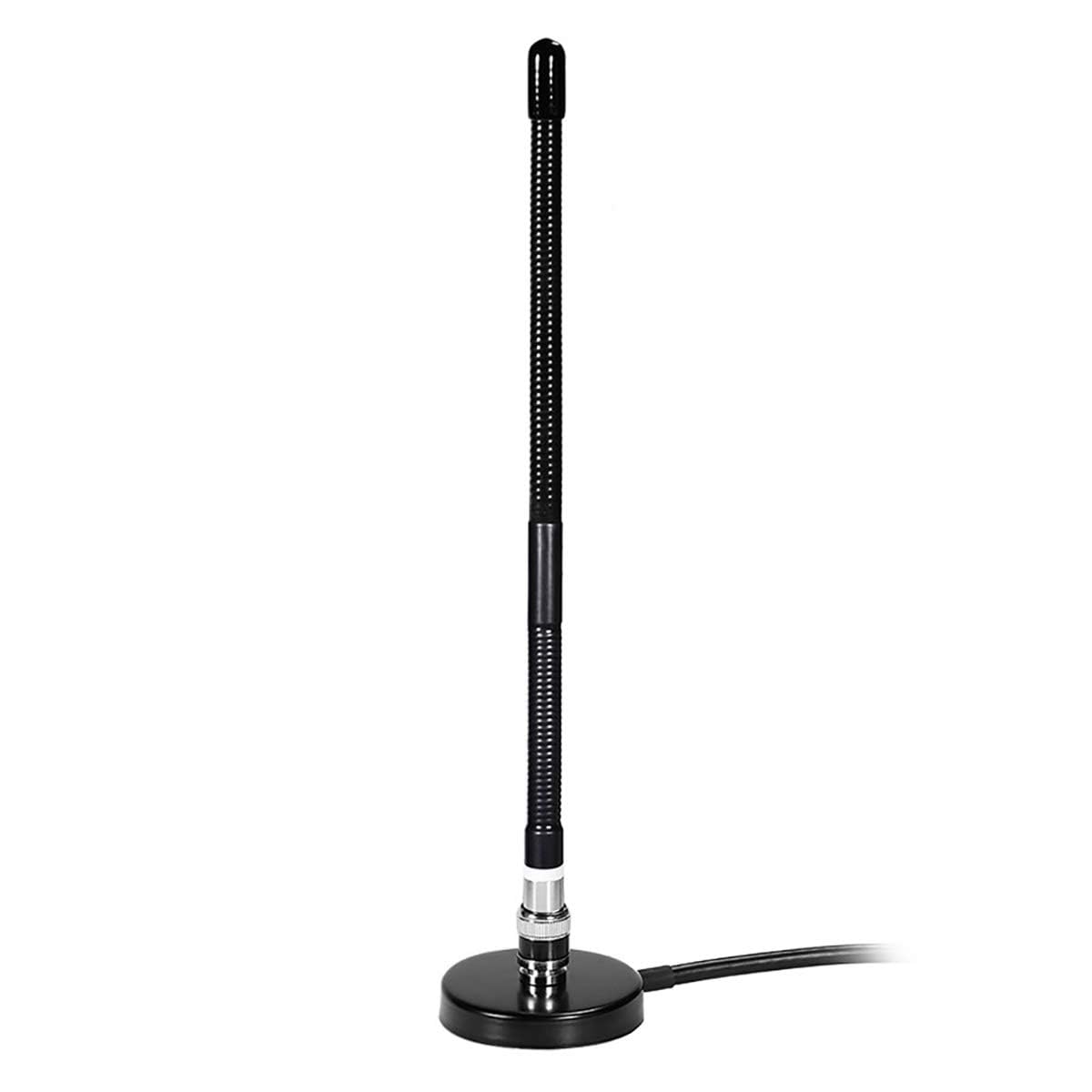 Bingfu Antenna CB Veicolare 27 MHz Frusta Morbida Base Magnetica Connettore BNC e PL259 Compatibile con Cobra Midland Uniden Maxon President Camion Camper Auto Radio Scanner Radio Mobile