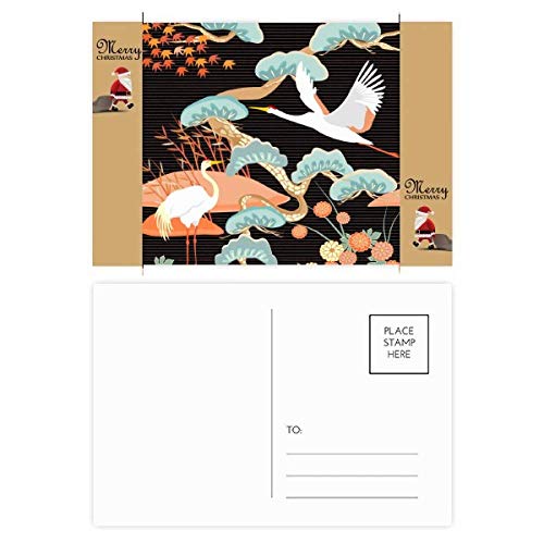 Cartes postales feuilles d'érable et pivoines idée cadeau pour papeterie