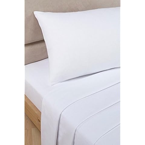 Electric Bed Extra Long Single 3' 0" x 6' 6" Polycotton Fitted Sheet (White) Cover