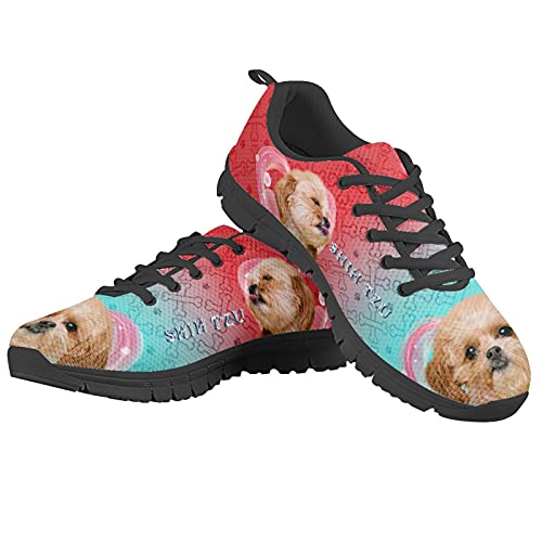 Chaussures Entraînement Femmes Howilath Baskets de Sport Respirantes Motif Chiots
