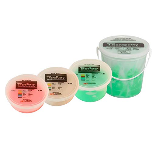 Theraputty Plus Antimicrobial Exercise Putty, Black, 6 Ounce #TOP1