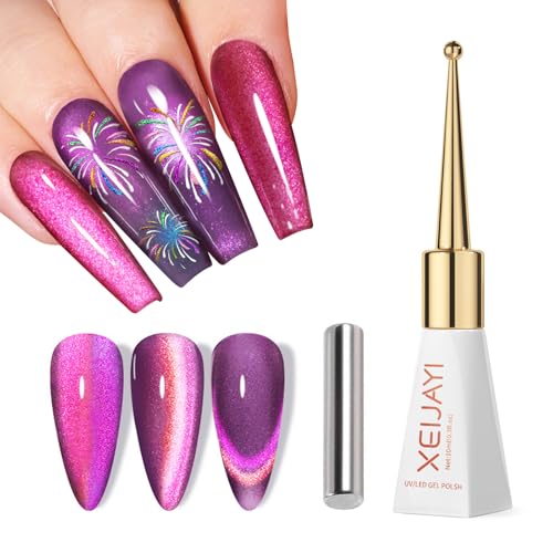 GZSYY Cat Eye - Smalto per unghie in gel UV, magnetico, 10 ml, con protezione UV