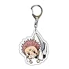 CHAOZI0 6pcs Jujutsu Kaisen Keychain Pendant Anime double-sided transparent acrylic pendant, keychain pendant - Image 5