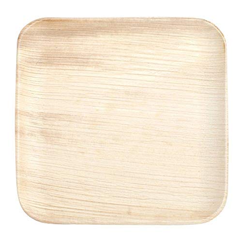 EcoGecko 8 Square Palm Leaf Plate / 100-ct case EcoGecko 8" Square Palm Leaf Plate / 100-ct case