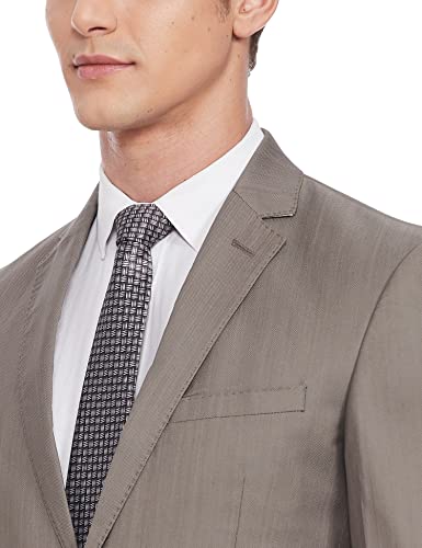 Image of PARK AVENUE Wool Blend Men's Full Sleeve Regular FIT Medium Khaki Formal Suit (PMDL03800-H4 30)