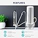 NU Aqua Countertop Water Filter System - 1 Stage w/Chrome Faucet - Over the Counter Top Drinking Water Purifier Filtration & Dispenser for Kitchen Sink - 120-Day Trial - Filtros de Agua para Tomar