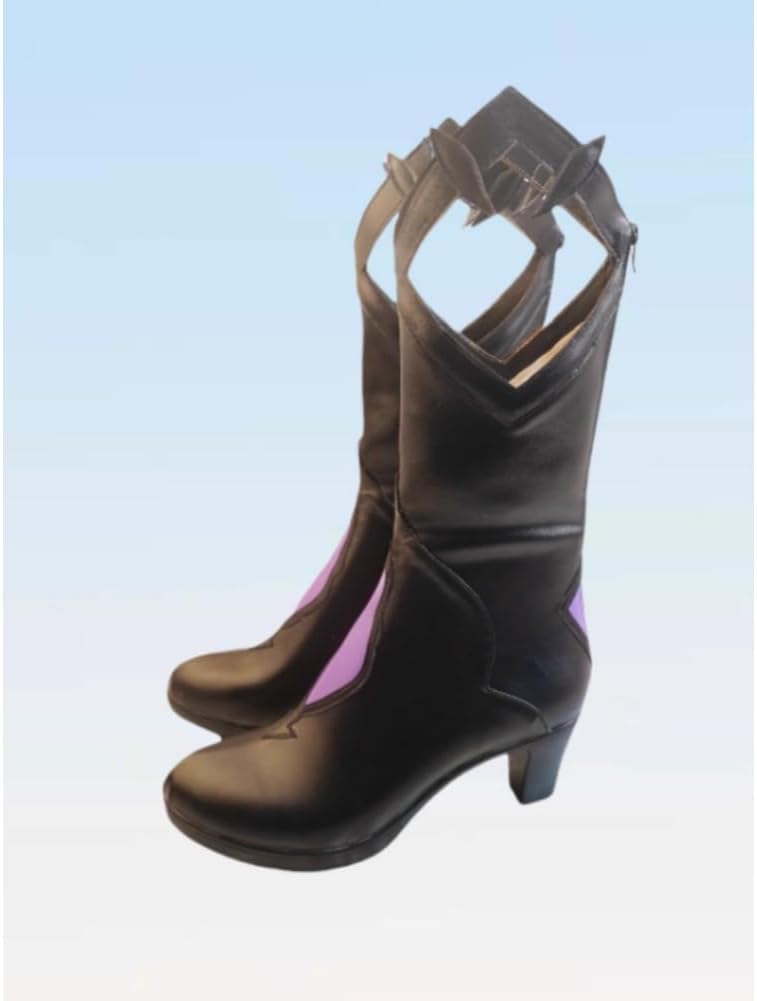 High Heel Black Swan Cosplay Shoes for Game Honkai: Star Rail Cos Halloween Women Men Custom Made Anime