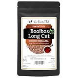 Rooibos Long Cut Organic Loose Leaf Tea (250g) Sweet Smooth Deep Rich Aromatic Premium Satisfying Caffeine Free Full-Flavoured Low in Tannins, Closed in Resealable Pouch for Long Lasting Freshness