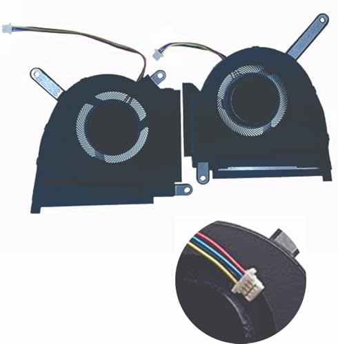 Image of High- Quality Replacement Internal CPU+GPU Cooling Fan for Asus TUF Dash F15 FX517 FX517ZC FX517ZE (5V) Pair. Comes With Complimentary MH501 Thermal Greasen (Cooling paste).