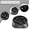 YINEYA Slow Feeder Dog Bowls, Pet Supplies That Slow Down Eating, Pet Food Bowls, Maze Dog Puzzle Feeder for Medium Breed