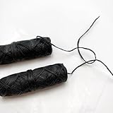 Vegan Biodegradable Bamboo Activated Charcoal Dental Floss. Natural Candelilla Wax & Peppermint. Zero Waste Oral Care. Refill (2x100ft Each)