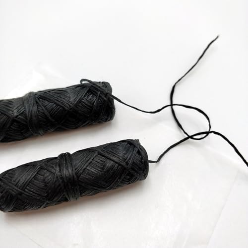 Vegan Biodegradable Bamboo Activated Charcoal Dental Floss. Natural Candelilla Wax