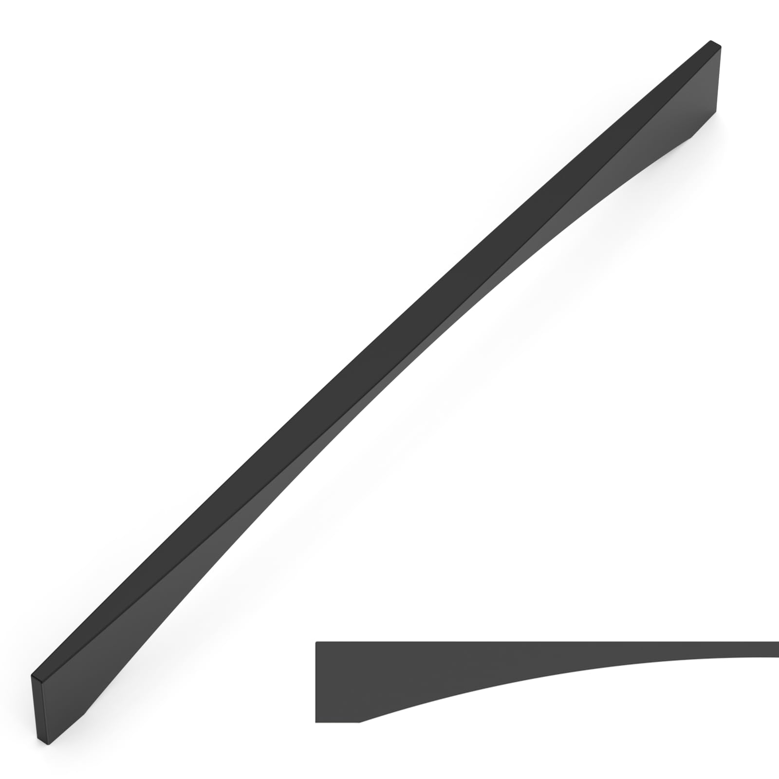 Poignées d'armoire de cuisine 254 mm noir mat pour rénover vos meubles
