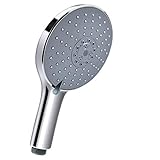 【Stilvolles Design】Der Duschkopf aus poliertem Chrom, leuchten wie eine permanente, Ergonomischer Griff ist komfortabel und leicht.