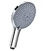 Produktbild Duschkopf Handbrause 6 zoll Großes Regenbrause, 15CM Duschbrause mit Kalkfilter, Universal Dusch Kopf Chrom Einstellbarer Wasserdurchfluss 7 Modi Dusche Regendusche und Massage Funktion - Conhee