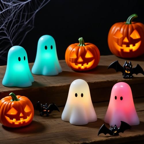Image of Wondise Halloween Flameless Candles Color Changing with Remote Timer