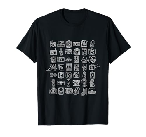 Vintage Camera Tshirt T-Shirt by Soulfire Design