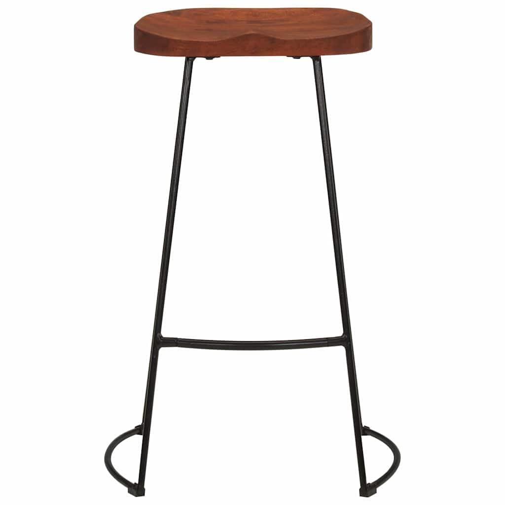 Taburetes de bar 2 piezas Gavin 50x40x78 cm Madera de mango macizo