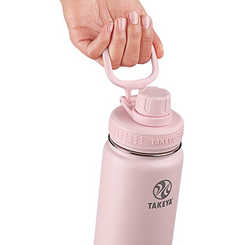 Takeya Actives Insulated Stainless Steel Water Bottle With Spout Lid, 32 Ounce, Blush & Actives Insulated Stainless Steel Water Bottle With Spout Lid, 32 Ounce, Lilac #TOP2