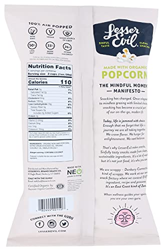 Image of Lesser Evil Avocado-Licious Popcorn, 5 Oz (Pack of 5)