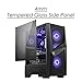 immagine 3msi Mag Forge 101M Mid-Tower - Case PC Gaming (3 x 120 mm RGB + 1 x 120 mm RGB Ventole Incluse, Pannello Vetro Templato, ATX, MATX, Mini-ITX, Nero