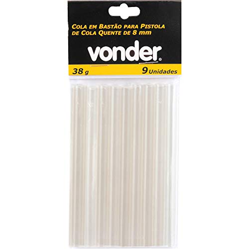 Cola em Bastão para Pistola de Cola Quente de 8 mm, em Cartela, Vonder VDO2640