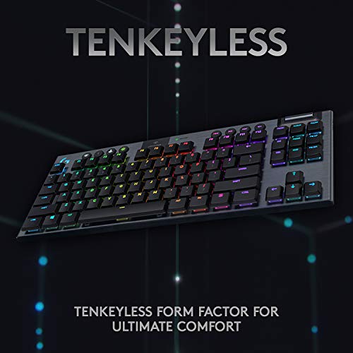 Logitech G915 TKL Wireless RGB Mechanical Gaming Keyboard - Low Profile Tactile Switches