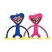 K&F-KFSH 2 pièces Huggy Wuggy Porte-clés en Plastique Pop Sucker Jouets, Coquelicot Playtime Mode décorative Mignon pour Les Cadeaux pour Enfants des Fans de Gamer (Size : A)