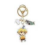 [VIYIEN] 鬼滅の刃 キーホルダー 竈門 炭治郎 禰豆子 我妻 善逸 嘴平 伊之助 冨岡 義勇 小物 てくトコ 鍵 自動車 飾り キーチェーン アクリル 萌えグッズ 02