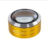 Satechi ReadMate LED Desktop Magnifier with up to 5X Magnification - Carrying Case Included (Gold)