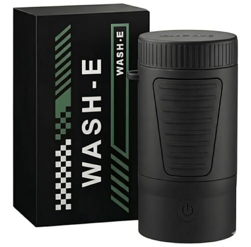 Wash-E Electric Golf Ball Cleaner – Motorized, USB-C Rechargeable, Sleek