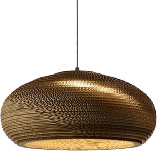 Lampe suspendue anti éblouissement en carton style japonais 22cm