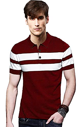 Image of LEOTUDE Regular Fit Half Sleeve Polo T Shirt for Men