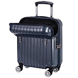 [アクタス] スーツケース キャリーケース ジッパー トップオープン トップス 機内持ち込み可 24L 45 cm 2.6kg ブルーカーボン