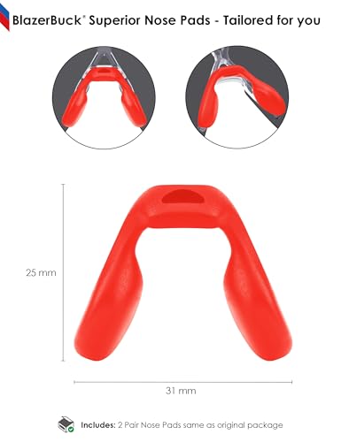 Image of BLAZERBUCK Replacement Nose Pads Piece for Oakley Actuator OO9250-Standard Fit | Low Bridge Fit