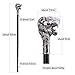 Sliver Lion Head with Mustache Walking Cane Fashion Decorative Walking Stick Gentleman Elegant Cosplay Cane Knob Crosier 93cm