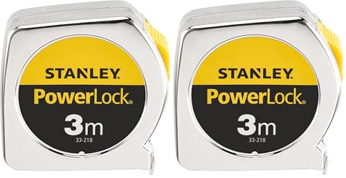 STANLEY 1-33-218 - Flexometro Powerlock Classic 3m x 12,7mm (Paquete de 2)