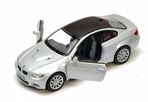 BMW M3 Coupe, Silver - Kinsmart 5348D - 1/36 Scale Diecast Model Toy Car, but NO Box