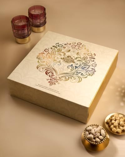Image of Nature's Blend Gourmet Nut Fusion Gift Set | Ethnic New| Pack of 6 x 100g Jars | Healthy Gifting for all occassion | Almondette, Macadamia Nut, Brazil Nut, Hazelnut, Pecan Nut, Pine Nut | Perfect Corporate & Festive Dry Fruit Gift Hampers | Perfect Corporate Gift Hamper