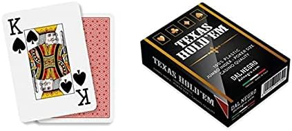 Miniatura 2 de Dal Texas Hold'em Casino Quality Professional Poker Card Deck, Laminated and Waterproof, 1 Deck of 55 Jumbo Index with Jolly, Red Back, Made in