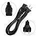 J-ZMQER UL Listed 6.6ft 2-Prong AC Power Cord Compatible with Earthquake Minime P-8 P-10 P-12 & P-2515 subwoofers