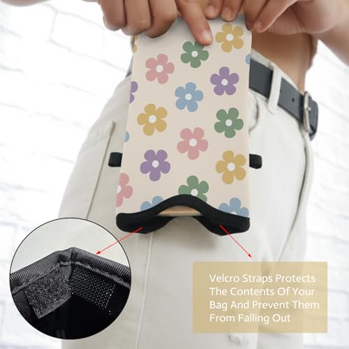 Image of Cell Phone Sleeve Pouch with Adjustable Strap - Cute Flowers