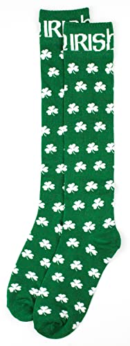 Donegal Bay Irish Green Shamrock Dress Socks