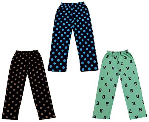 Image of KAYU Kid's Boy's and Girl's Printed Cotton Regular Fit /Track Pant |Pyjama [Pack of 3]