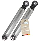 DL-pro 2x Stoßdämpfer für Waschmaschine Miele 4500826, 4151285 und Bosch Siemens Constructa 107654, 105523, 118869 – Bohrung 8mm Stärke 120N Ersatzteil Vibrationsdämpfer Waschmaschinendämpfer