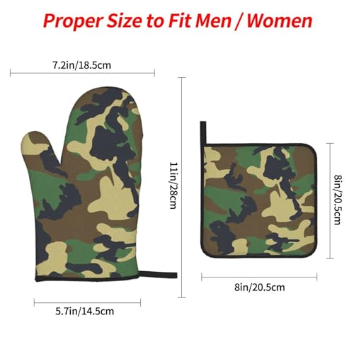 Gants de cuisson camouflage pour grillades en plein air et four nomade - 5