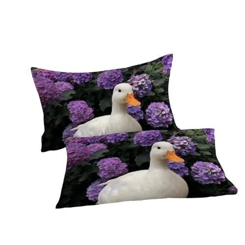 Housse de couette imprimé 3D animaux land microfibre douce 200x200 - 7