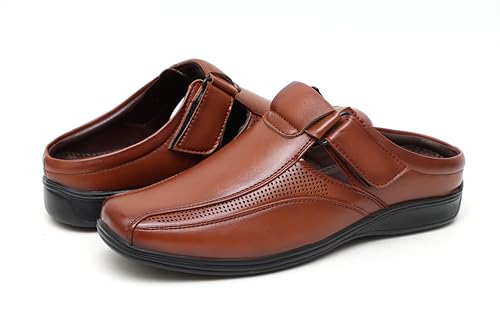 Image of BRUTE Leather Sandals for Men | Fisherman Sandals | Half Sandals