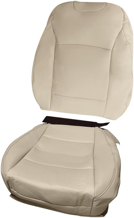 Driver Passenger Side Bottom and Top Lean Back Seat Cover Replacement Perforated Fits for Subaru Outback 2015-2019 Tan