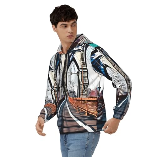 Pull à capuche homme avec cordon de serrage résistant pour un style casual